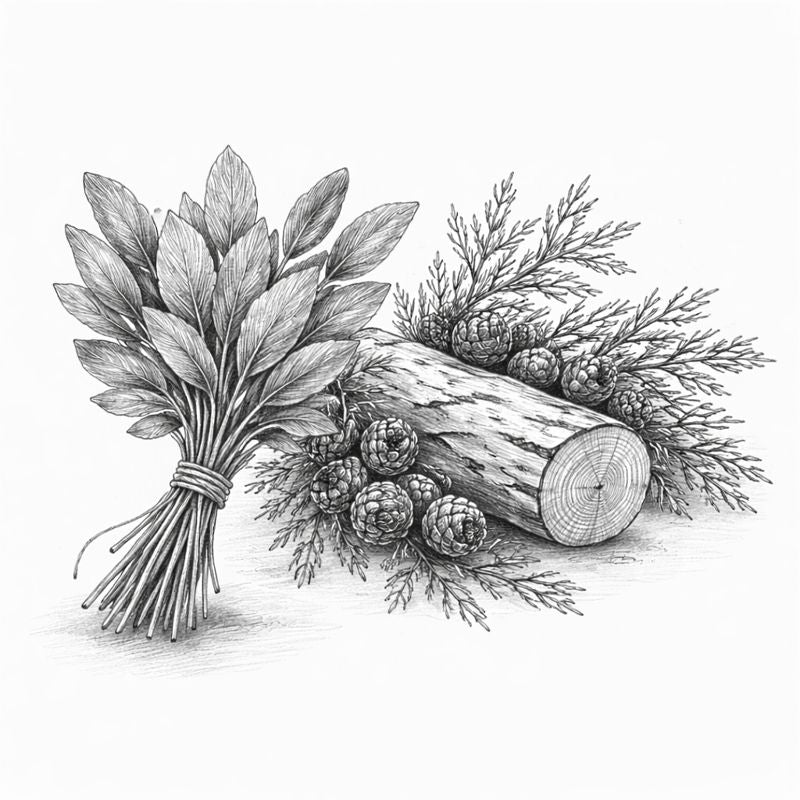 Sage + Cedarwood Tealights