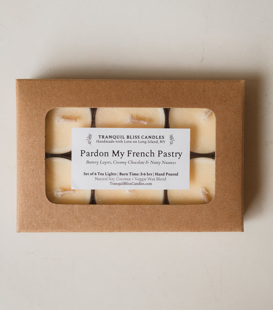 Pardon My French Pastry Tealights