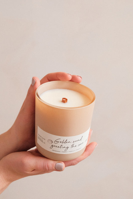 Golden Sands Greeting the Sea