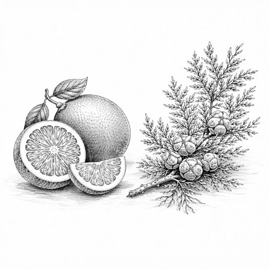 Grapefruit + Cypress Tealights