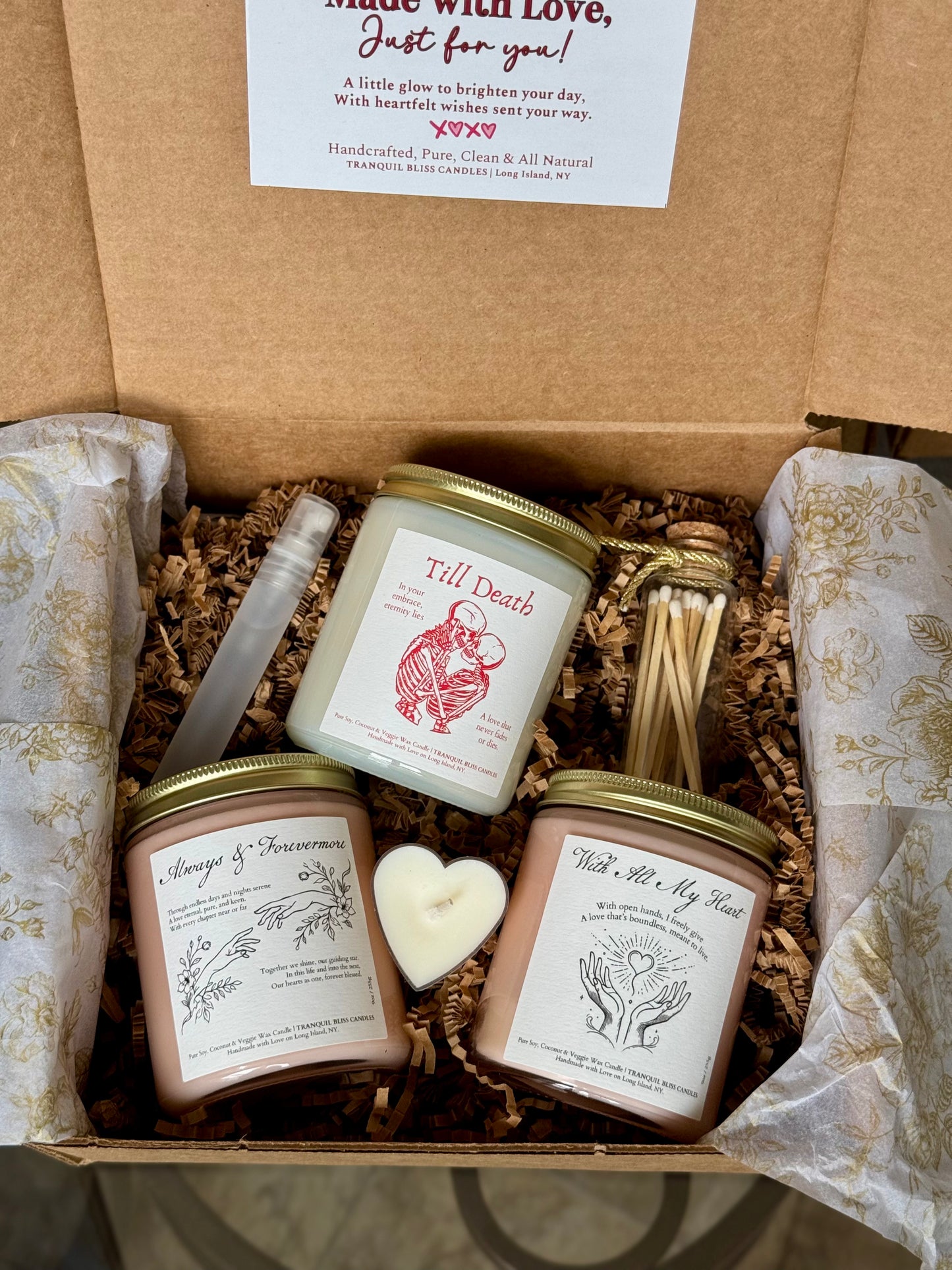 Valentine's Day {Three Candles} Gift Set