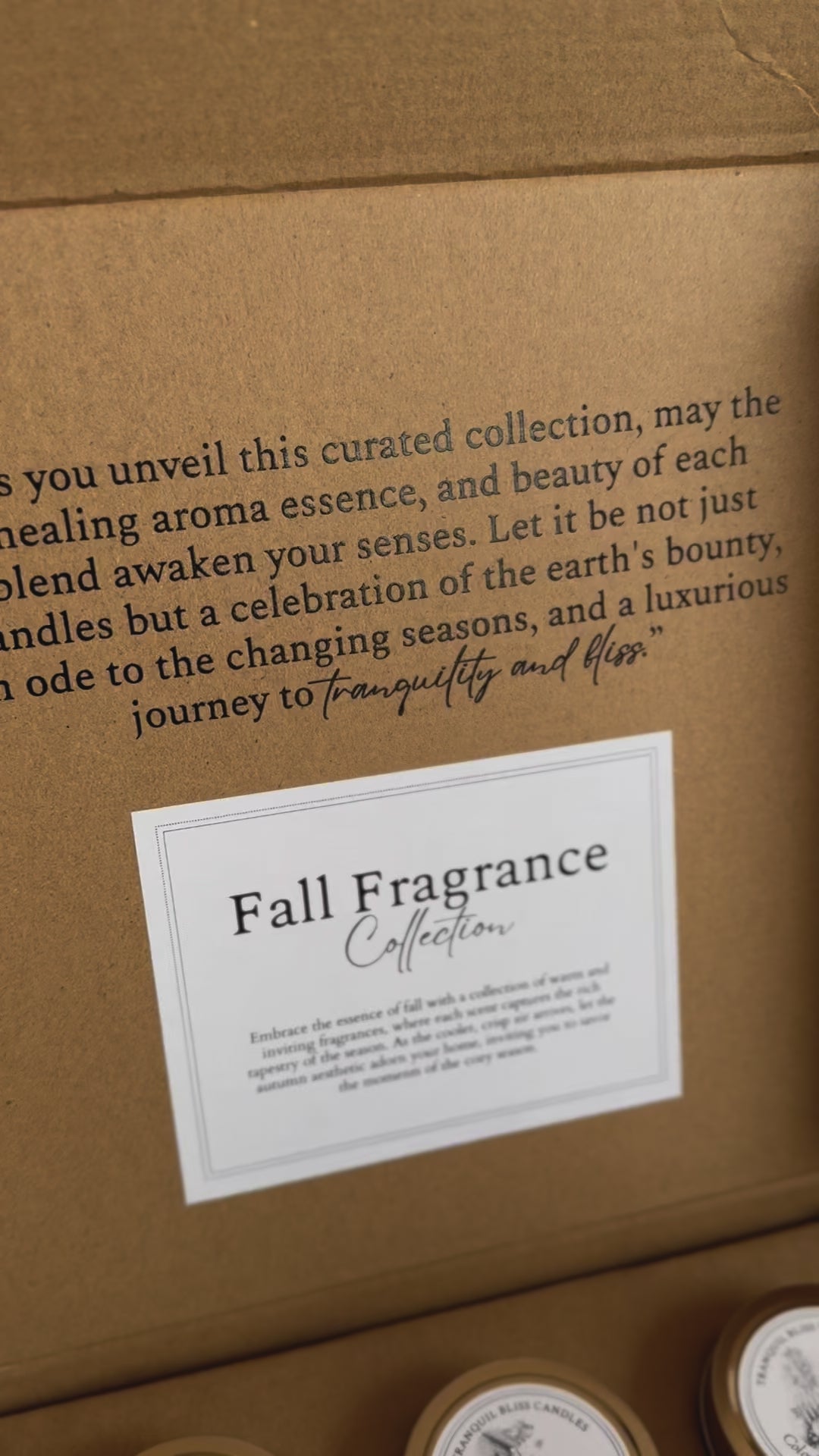 Fall Fragrance Collection - Gift Set Sampler – Tranquil Bliss Candles